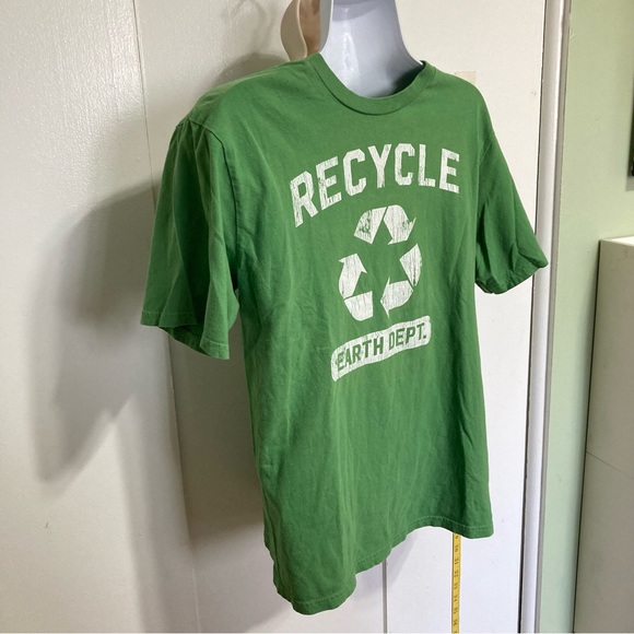 RECYCLE EARTH Dept Green T shirt Unisex Environmental Friendly Unisex Small - Picture 3 of 15